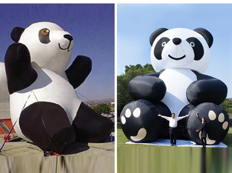 七星关充气熊猫展示